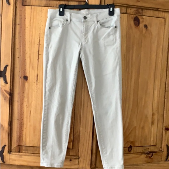 LOFT Denim - Loft tan modern skinny ankle jeans